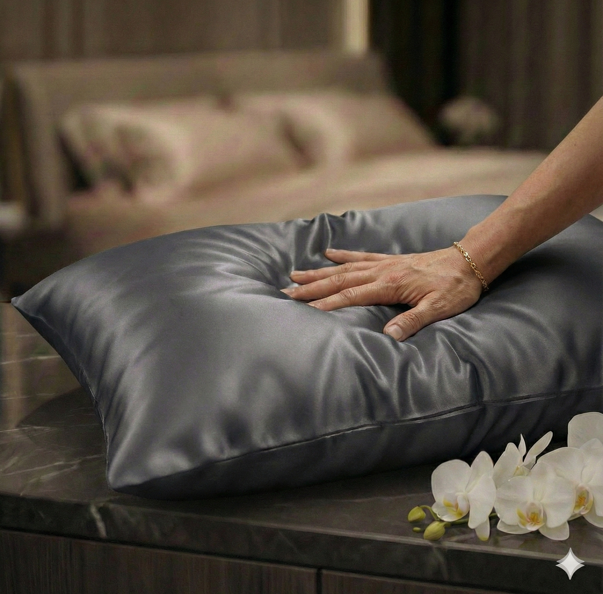 Gentlux Mulberry Silk Pillowcase — Queen