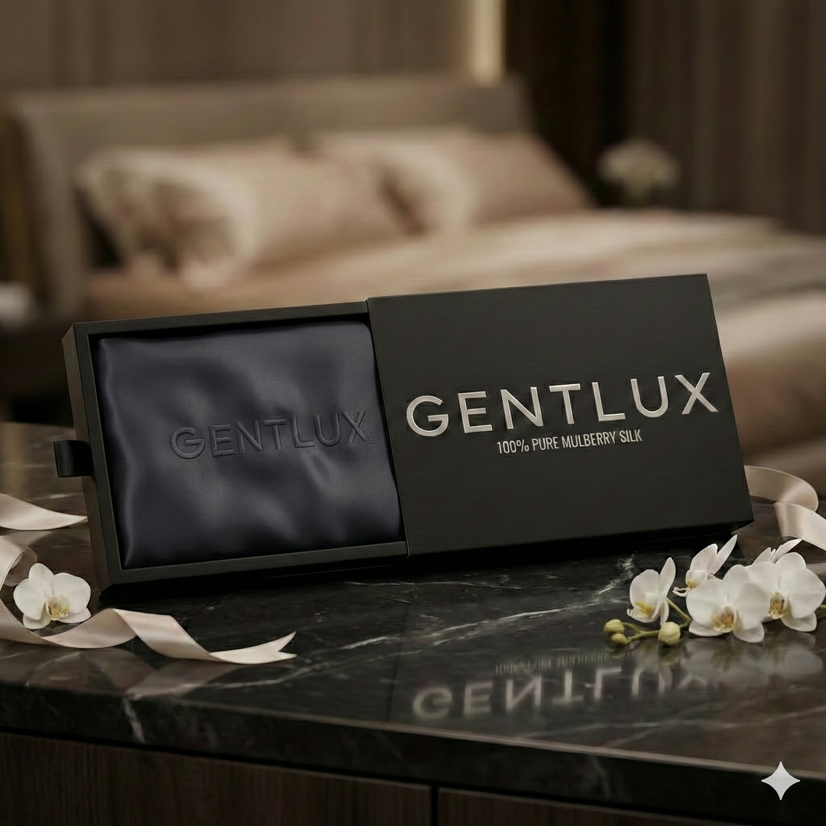 Gentlux Mulberry Silk Pillowcase — Queen